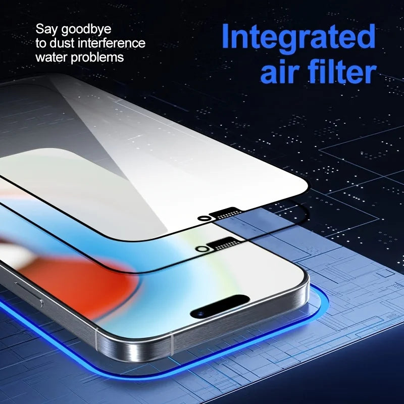Tempered Glass Screen Protector For iPhone 16 15 14 13 12 11 17 Pro Max 16e Protective Film iPhone16 Pro Max XR X XS 7 8 16Plus Car Mobile World