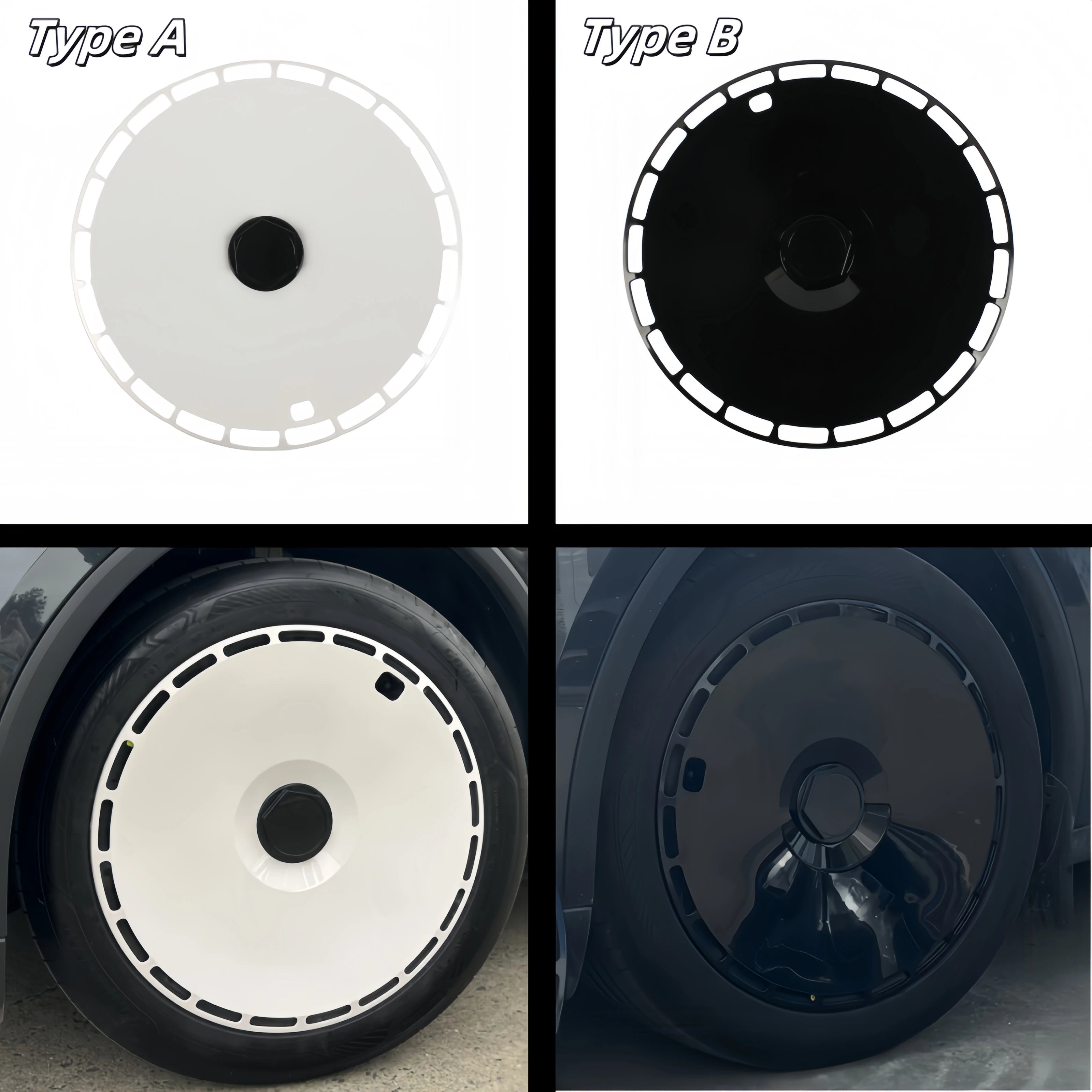 4PCS HubCap 19 Inch Wheel Caps Automobile Performance Replacement Hub Cap Full Rim Cover Accessories For Tesla Model Y Juniper CM World