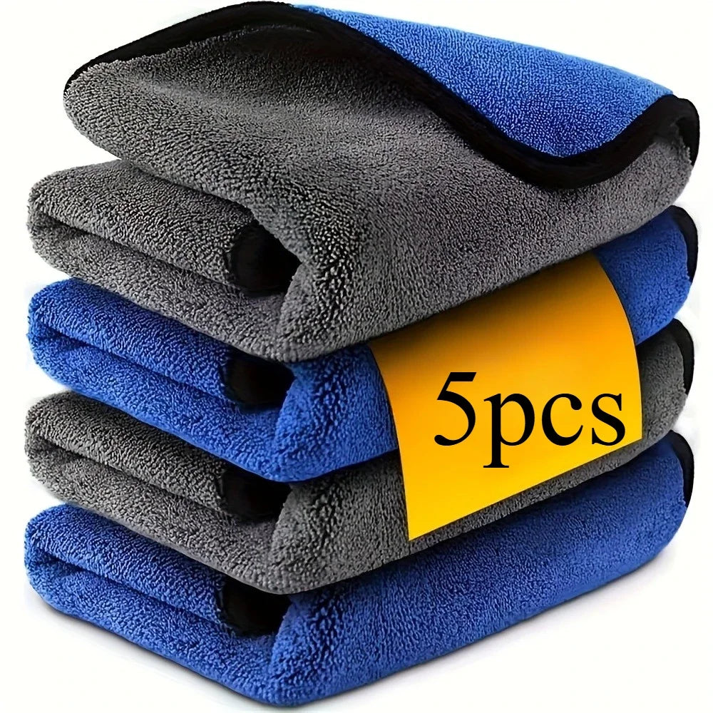 10-1Pcs Microfiber Cleaning Towel Car Cleaning Cloths Professional Detailing Car Drying Microfiber Towel Wash Towels Accessories