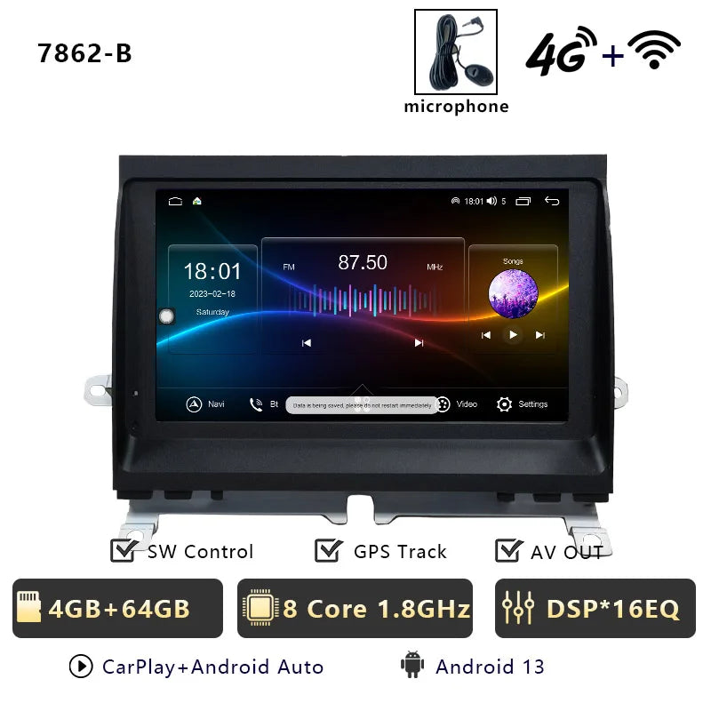 CHSTEK Android 13 Multimedia Player For Land Rover LR3 Discovery 3 L319 2004-2009 Auto Radio Car Stereo Carplay GPS WIFI 4G BT CM World