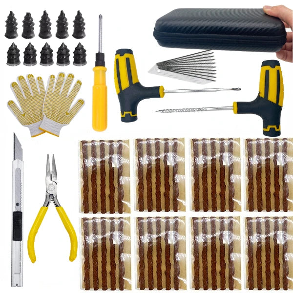 ZFOUEK Auto Tire Repair Kit Puncture Plug Tools Tyre Puncture Emergency for Universal Tire Strips Stiring Glue Repair Tool CM World