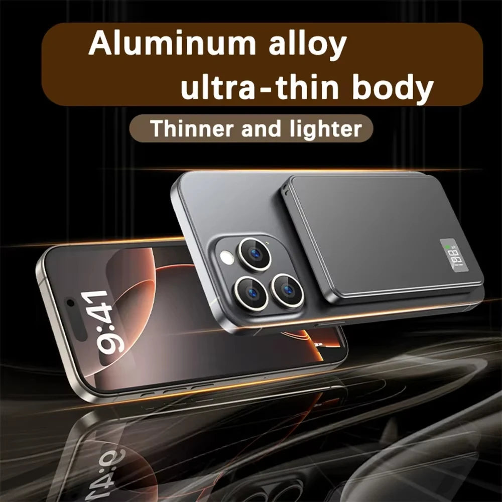 3 IN 1 Power Bank For MagSafe 50000mAh Slim Magnetic Wireless Power Bank 22.5W External Battery For iPhone Samsung 2026 Car Mobile World