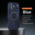 Buckle Type Metal Phone Case For Iphone 13 14 15 16 17 18 Pro Max Aluminum Frame Magnetic Phone Cover For Magsafe PC Back Panel