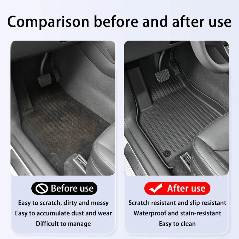 For Tesla New Model YL Launch 2026+ Car Floor Mats Cargo Liner Trunk Mats Backrest Kick Pads Protection Car Interior Accessories