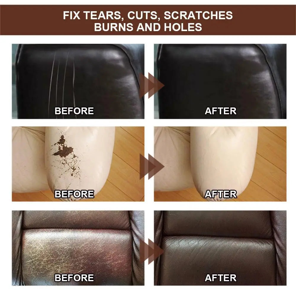 10ml Car Leather Repair Gel Car Seat Sofa Leather Finish Complementary Refurbishing Cream Paint Paste For Car Maintenance