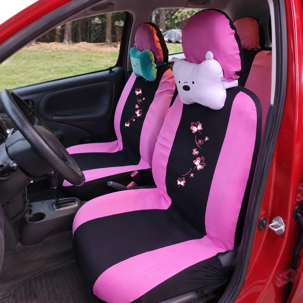 Universal Car Covers Car Seat Protect for Men Women Car Seat Covers Butterfly Embroidery Fit Most Car Seats Styling
