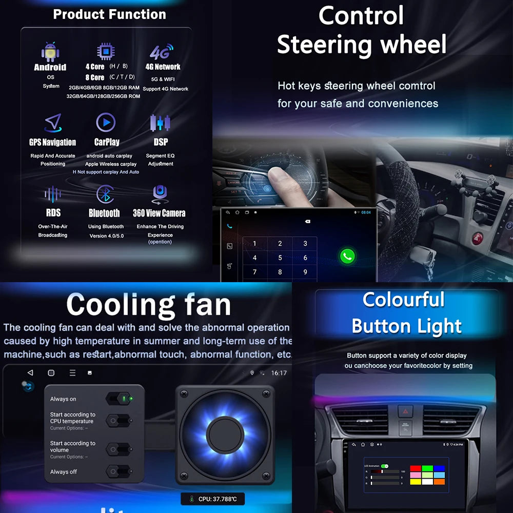 Android OS Car Radio Multimedia Player For Land Rover Range Sport 2005 - 2011 Wireless Carplay GPS Navigation Car Accessories 4G CM World