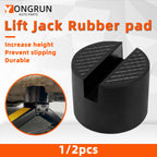 YONGRUN 1/2PCS Jack Rubber Pad Universal Jack Rubber Support Pad Frame Protection Car Disassembly Maintenance Tool Rubber Block CM World