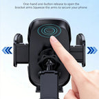 Cell Phone Holder Mount Car, Windshield/Dashboard/Window Car Phone Bracket, Suction Cup Phone Mount for Car Truck Compatible CM World