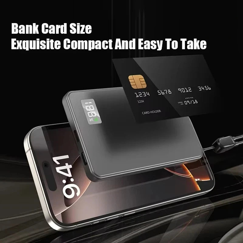 Lenovo 20000mAh Magnetic Wireless Power Bank Thin Portable PD22.5W Fast Charging External Battery For Magsafe For iPhone Samsung Car Mobile World