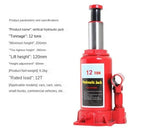 12T 16T 20T Hydraulic Floor Jack Low Profile Mini Manual Jack for Car Roof Lift Vehicle Repair Tire Change Tool