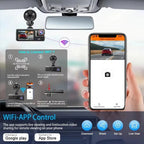 WIFI 3 Channel Dash Cam for Car 1080P Video Recorder 3/2Lens Dashcam Car DVR Front and Rear View Camera Black Box Car Accessory Car Mobile World