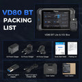 VDIAGTOOL VD80BT Car Diagnostic Tool Automotive OBD2 Scanner with Topology Map 42+ Reset ECU Coding Active Test FCA/CAN FD/DOIP