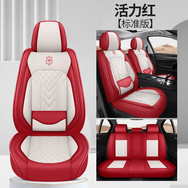 Five-Seat Universal Car Seat Covers with Built-In Lumbar Support Comfortable Multiple Colors Available CM World
