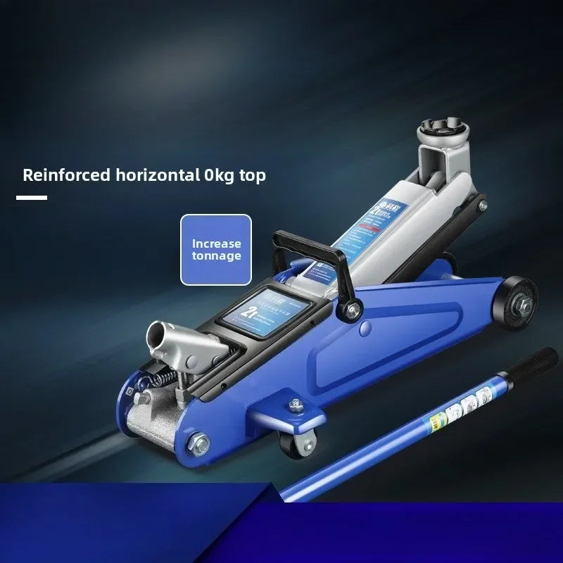 Reliable Horizontal Jack 2 Tons Car Jack Hydraulic Tire Changing Tool for Car Thickened Steel Plate Lightweight and Portable