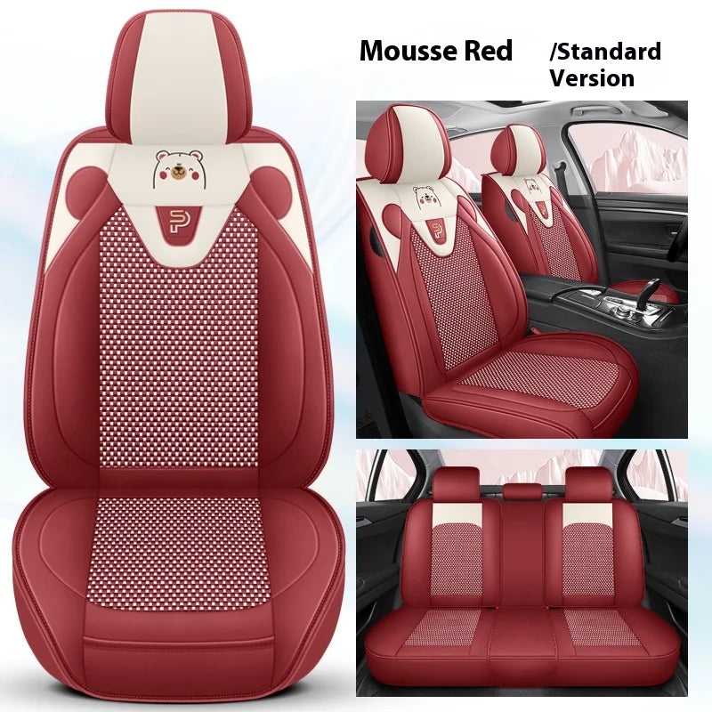 Five-seat car seat covers, cartoon series, trendy seat covers, universal seat covers, suitable for most vehicles CM World