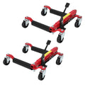 Car Wheel Dolly Jack Set Of 2/4, 1500LBS Capacity Hydraulic Jack With Non-Slip Pedal & Rollers For Auto Repair, Tire Change CM World