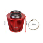 Car Modified 76MM Universal High Flow Mushroom Head Air Filter Air Intake Kit For Automotive Parts Cold Air Intake Air Filter CM World