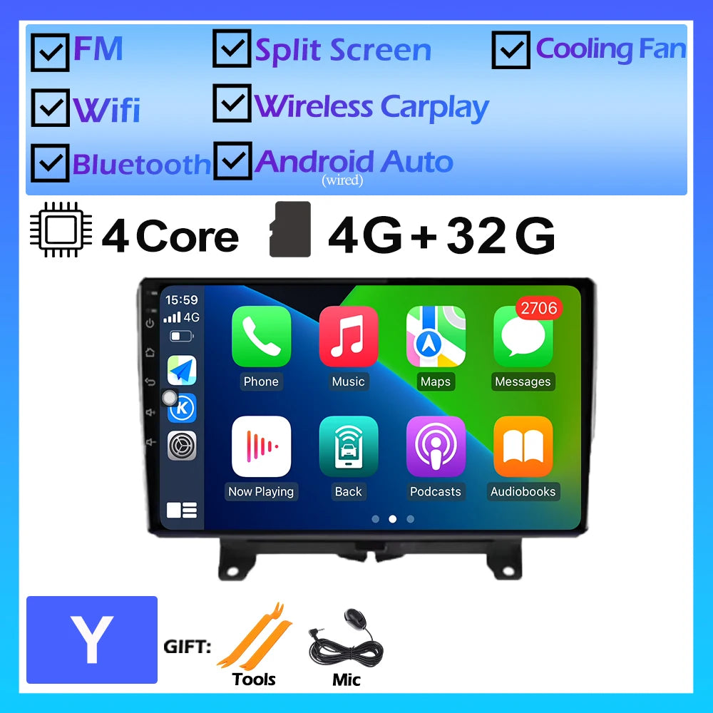 Android OS Car Radio Multimedia Player For Land Rover Range Sport 2005 - 2011 Wireless Carplay GPS Navigation Car Accessories 4G CM World