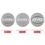 4pcs 55/58/68mm Car Wheel Center Hub Cap Badge Emblem Decal Wheel Sticker For BYD Atto 3 Yuan Plus Song Plus Seal Dolphin Seali CM World
