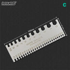 1pcs 0-36 Round AWG SWG Wire Gauge Thickness Ruler Gauge Diameter Stainless Steel Measurer Tool Welding Inspection Wire Gauge CM World