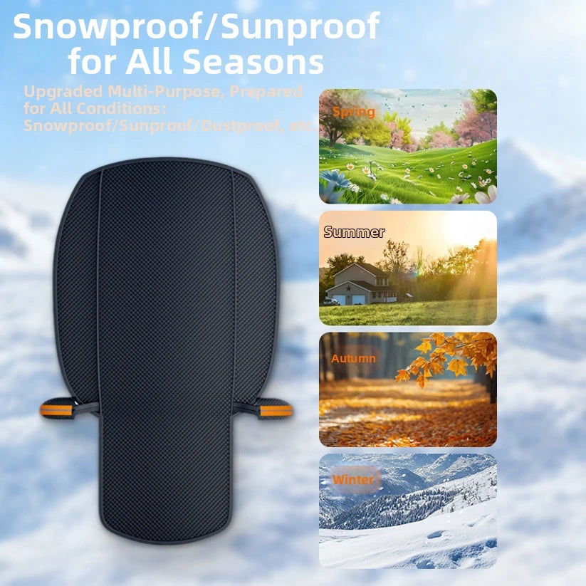 Universal Oxford Fabric Car Front Windscreen Cover Car Windshield Snow Sun Shade Cover With Reflective Stripe Winter Snow Cover
