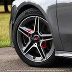 Waterproof 56mm Car Wheel Center Hub Cap Covers Sticker Rim Emblem Badge Decal for Ford Kuga Transit Mondeo Focus