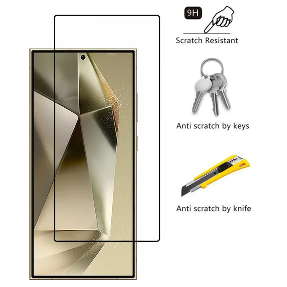 Tempered Glass For Samsung Galaxy S26 S25 S24 Ultra Screen Protector A17 A27 A37 A57 A56 A36 A26 A16 A55 A54 A53 A35 Film Car Mobile World