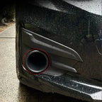 1 Set Universal Car Front Bumper Admission Air Turbo Air Intake Pipe Kit ABS Turbine Inlet Kit Pipe Air Funnel CM World