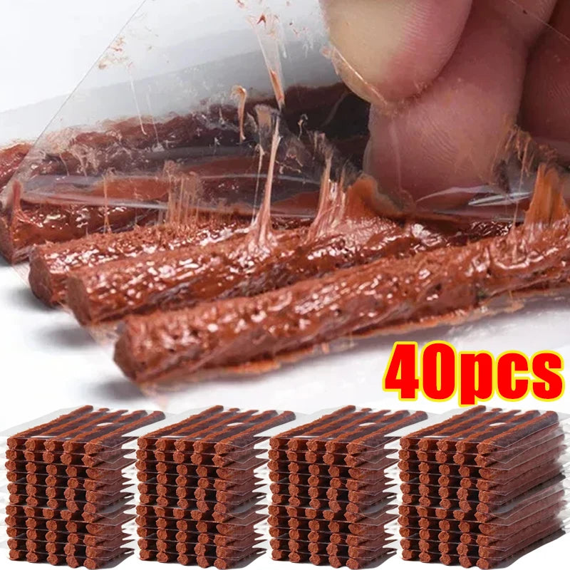 Car Tire Repair Rubber Strips Tubeless Seal Motorcycle Bike Tyre Puncture Repairing Plug Strip Tools Tire Repair Accessories