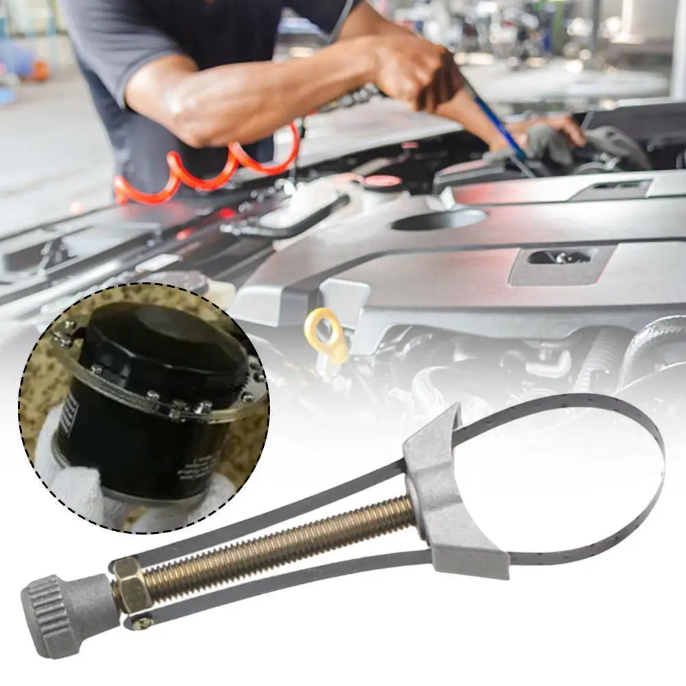 Car Oil Filter Removal Tool Adjustable 60mm to120mm Diameter Adjustable  Hand Tools Steel Strap Wrench