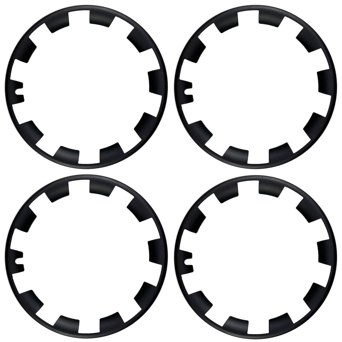 4 pcs Hub Cap Protective Edge Cover, Steel Rim Cover for Tires, Border and Hub Cover Suitable for Tesla Model Y 20-inch