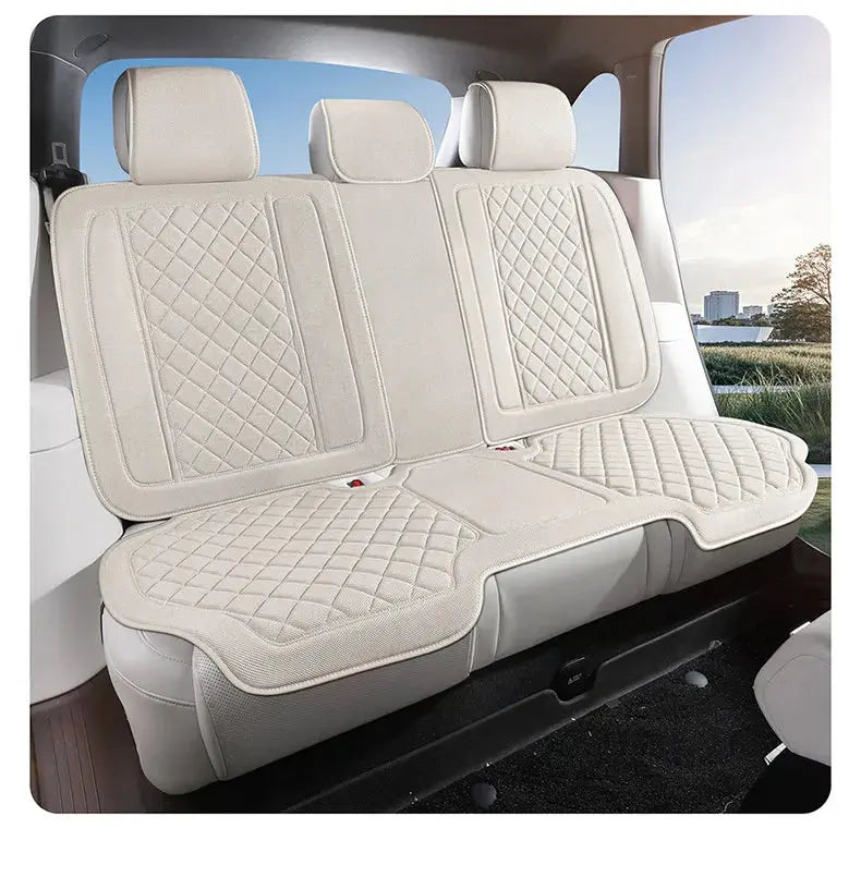 Universal High Quality Linen Car Seat Full Cover Breathable Flax Luxury Car SUV. Seat Cushion Seats Full Cover Protection Car Mobile World