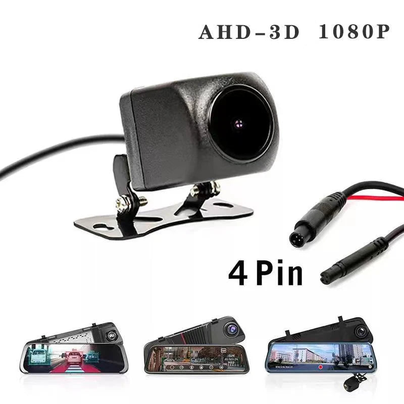 Dashcam reverse image 4 pin 1080P HD waterproof wide Angle reverse camera full screen streaming media dashcam CM World