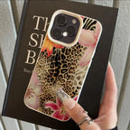 Vintage Floral Leopard Print Pattern Phone Case For iPhone 17 16 15 14 13 12 11 Pro Max XS X XR Plus 17 Air 16 15 Soft TPU Cover