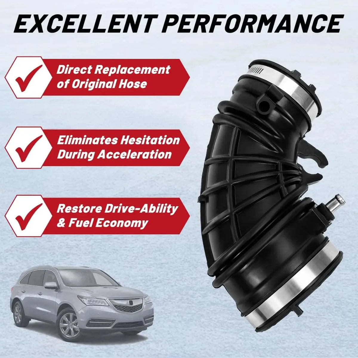 17228-PNE-G00 Air Intake Hose for Honda CR-V 2002-2004 2.4L for Acura RSX 2002-2006 2.0L 17228PNEG00 Air Cleaner Tube Duct Pipe