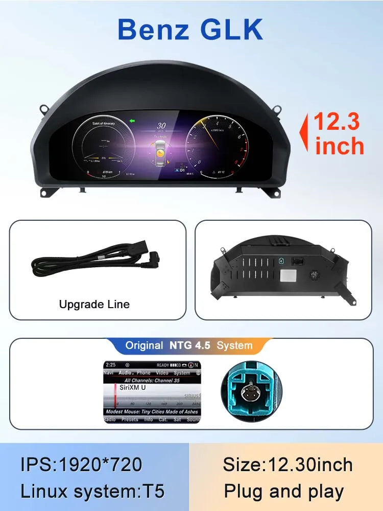 STWEI 2024 New Lcd Digital Dashboard Cluster Digital Speedometer For Mercedes Benz A Class W176 GLA CLA  C117 GLC W205 W212 W207 CM World