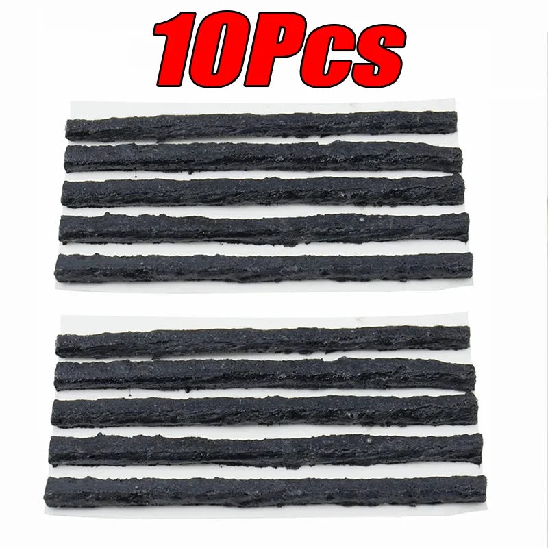 5-50Pc Car Tire Repair Tool Kit with Rubber Strips Tubeless Tyre Puncture Studding Plug Motorcycle Truck Vacuum Tire Repair Tool
