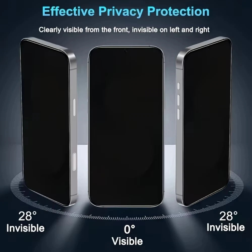 1-4PCS Fingerprint Unlock Anti Spy Tempered Glass For Samsung S26 Ultra S25 S24 S23 S22 FE Plus S26+ 5G Privacy Screen Protector