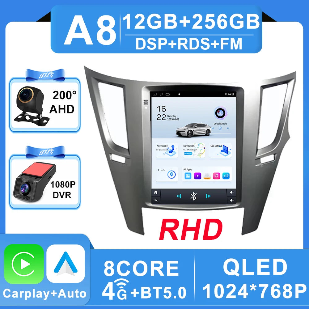 Android 16 Car Radio 9.7 inch For Subaru Outback 4 BR Legacy 5 2009 - 2014 Multimedia Video Player Navigation GPS Stereo Carplay CM World