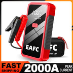 2000A/1200A High Power Car Battery Jump Starter Portable Car Battery Booster Charger Booster Power Bank Starting Device USB Port