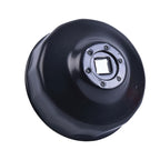 1Pc 76mm 14 Flutes Black Steel Car Oil Filter Cap Type Wrench Remover Tool Durable with 3/8" Drive Socket Car Mobile World