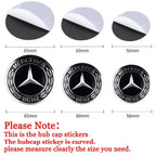 4Pcs 56/60/65/75MM Car Wheel Center Cover Sticker Hub Cap for Mercedes Benz AMG W204 W205 Amg W211 Smart Fortwo 451 W203 W222A
