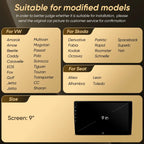 Car Radio For VW T5 Jetta Passat B6 Golf MK6 Tiguan Touran Scirocco Skoda Rapid Octavia Leon Wireless Carplay Android Auto 2 Din CM World