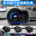 Newest A501 Car Head Up Display OBD2 Smart Car HUD Turbo Gauge Digital Odometer Security Alarm Water&Oil temp RPM Auto Meter CM World