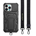 Anti-Shock Cover with Long Strap Crossbody Case for Iphone 16 Pro Max 17 Air 18 Pro 16e 17e Iphone16 Iphone17