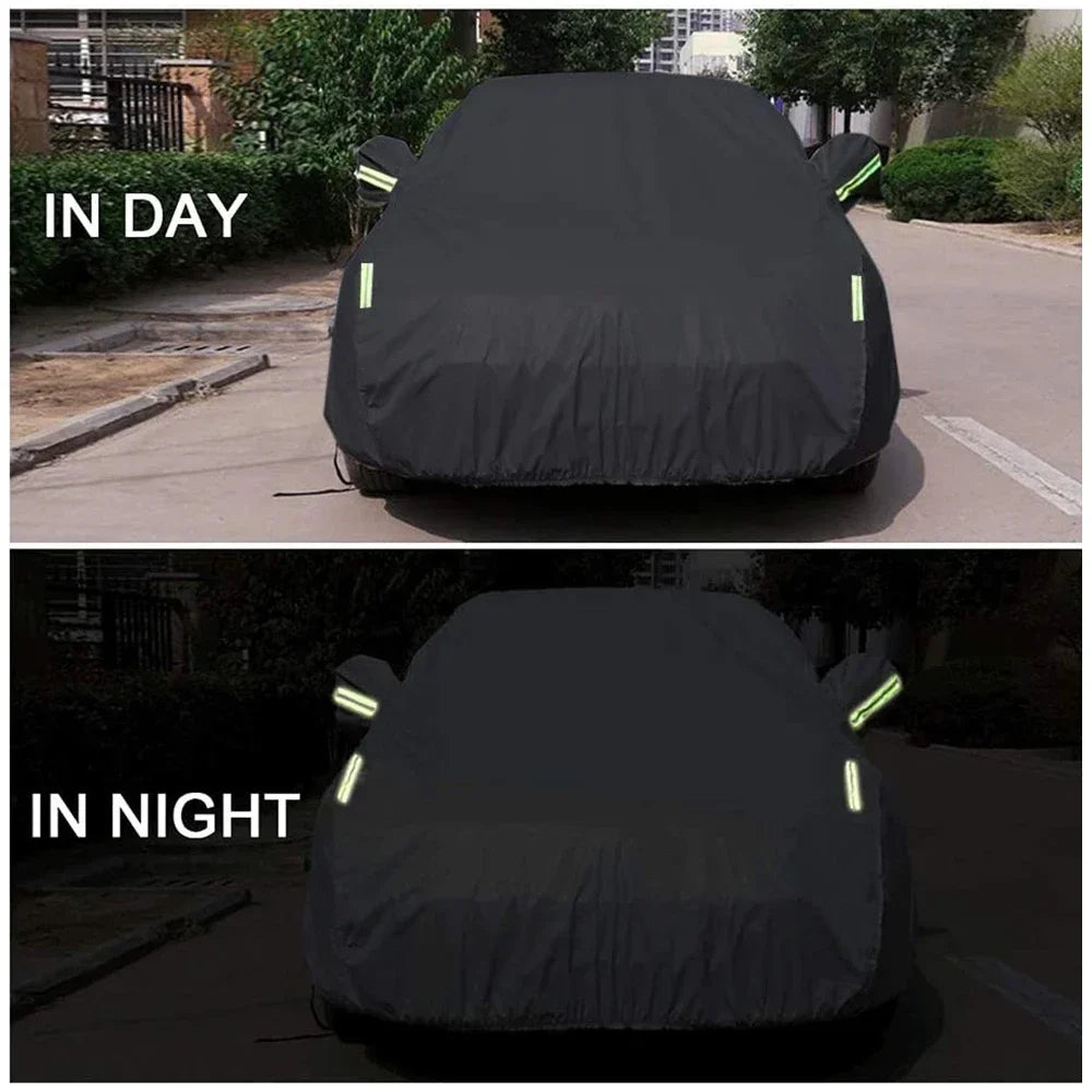 Universal Full Car Cover Outdoor Snow & Sun Protection for Toyota BMW Benz VW KIA MAZDA Peugeot - Durable Automobile Cover CM World
