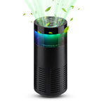 Mini Car Air Purifier Negative Ion Ionizer Odor Eliminator for Smoke Pet Smell Aroma Ambient Light Air Freshener Car Mobile World