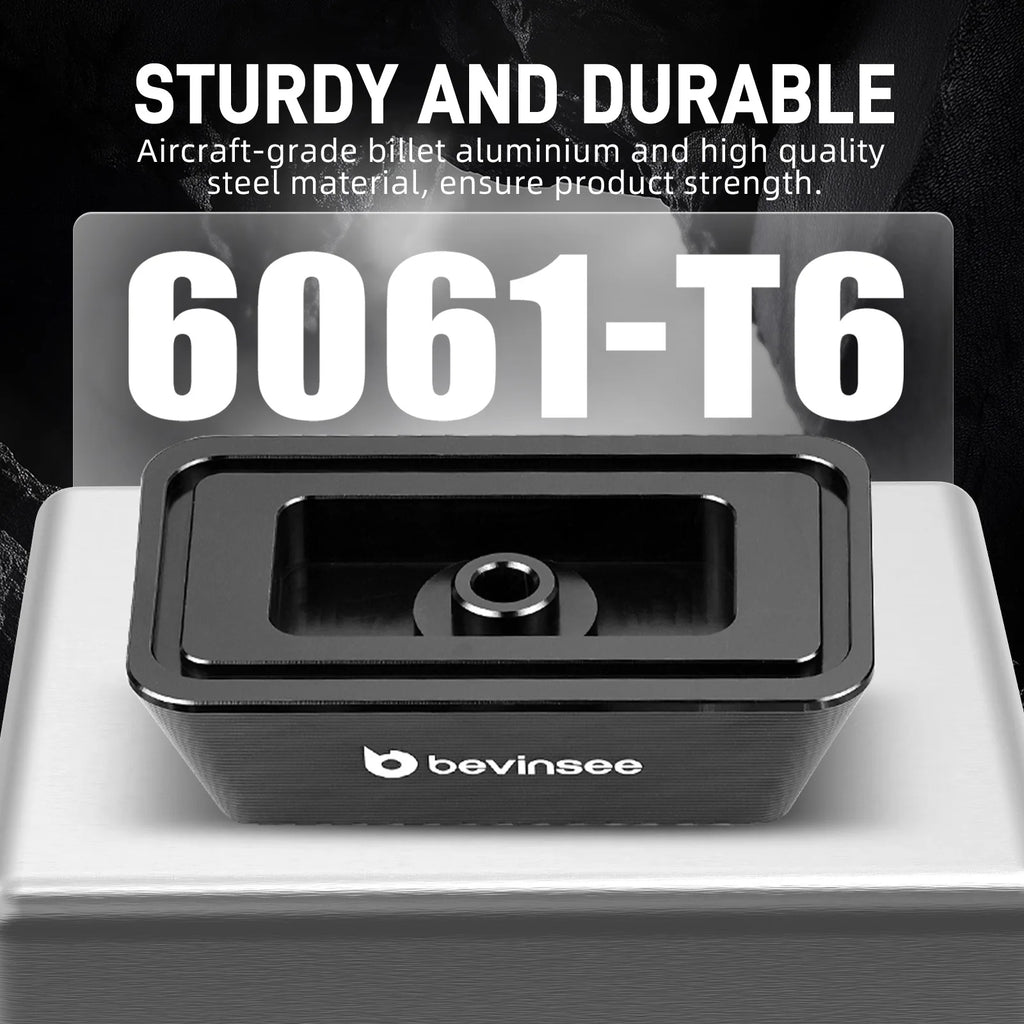 BEVINSEE Billet Aluminium Jack Pad Adapter for BMW E46 E83 E85 E86 E89 CNC Lift Jack Pad Replacement for 51718268885