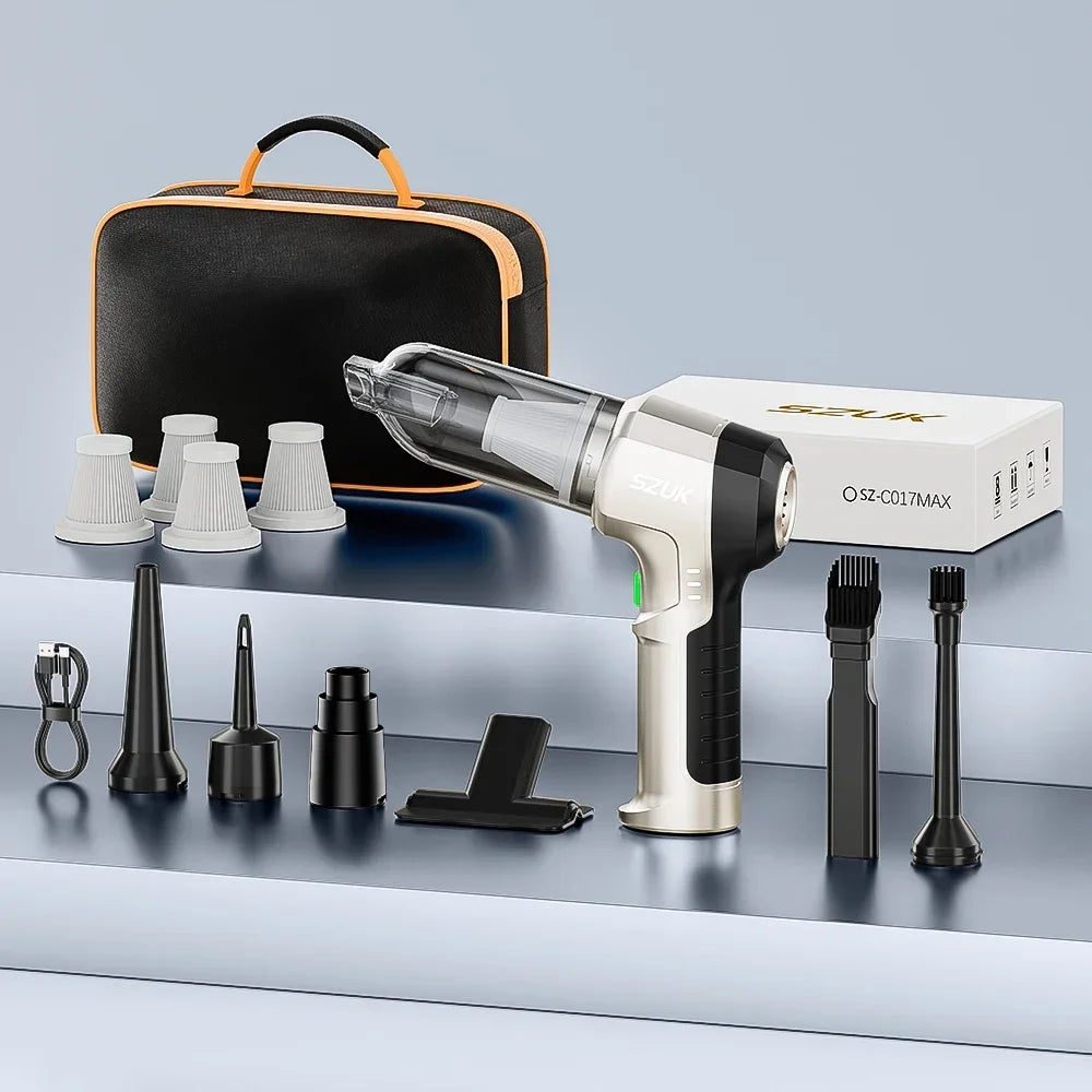 SZUK 9998700PA Car Vacuum Cleaner Strong Suction Cordless Wireless Cleaner Portable HandHeld Vacuum Cleaner Cleaning Machine CM World